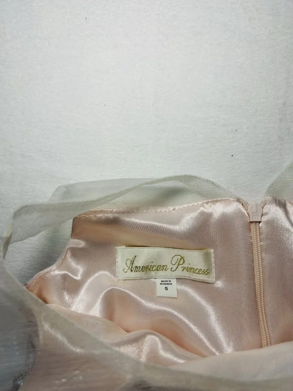 American Princess Light Pink Lace Dress Size 5